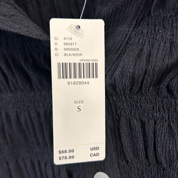 NWT -Anthropologie Maeve Black Dress Top - Picture 3 of 4